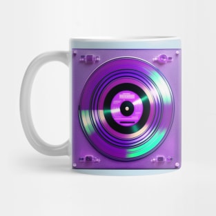 Holographic Purple DJ Turntable Mug